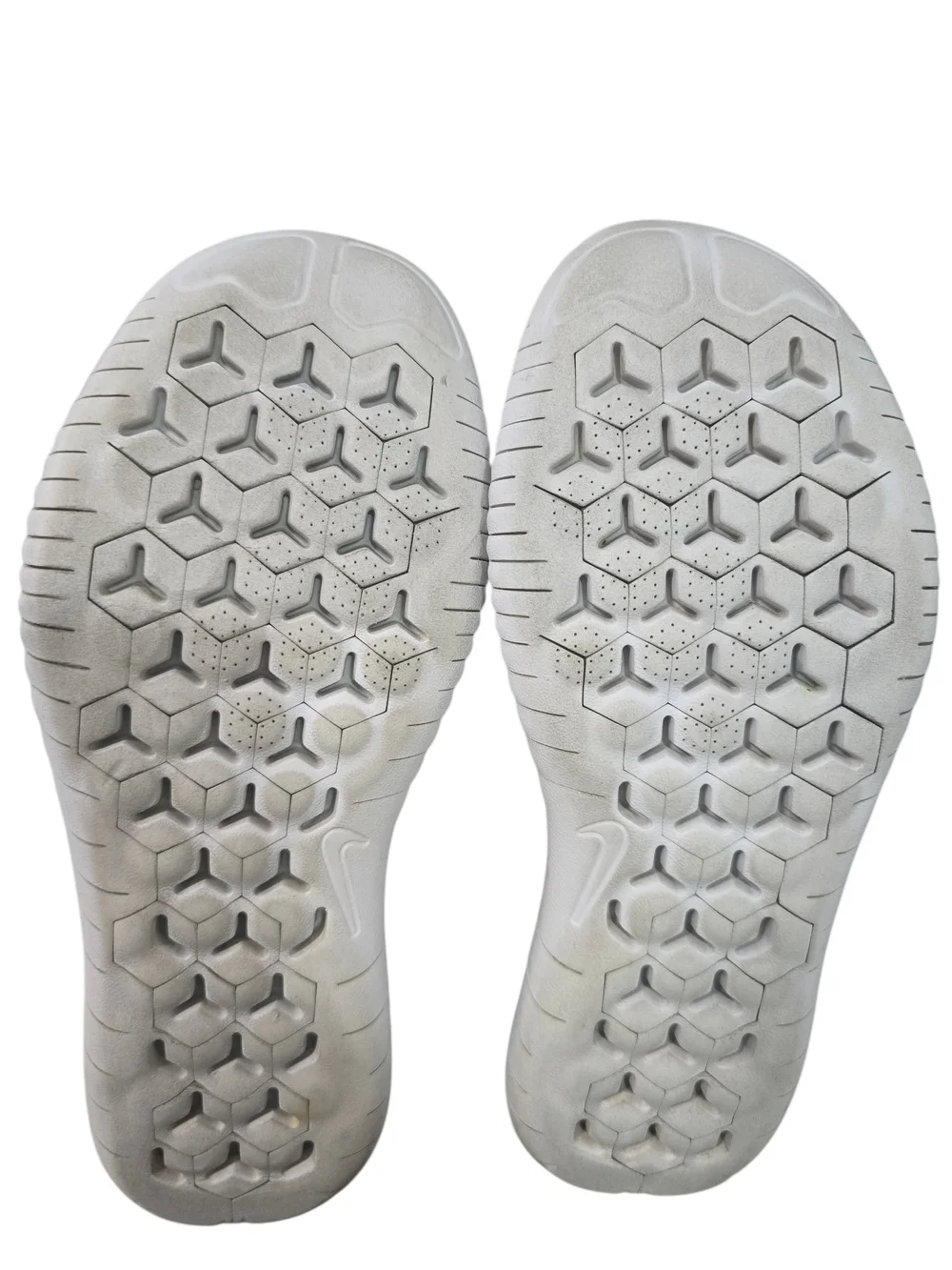Nike Free RN Flyknit 2022 Women's White Platinum Running Shoes Size 8.5